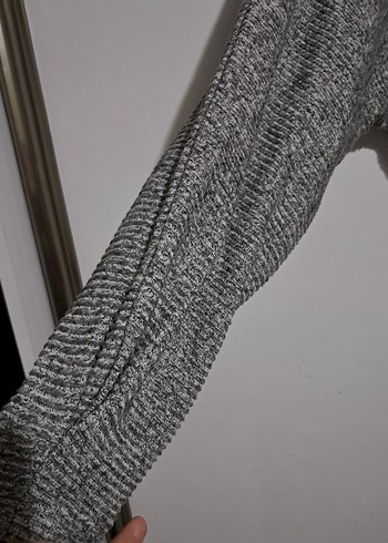 Gri Kemerli Kadın Triko Tulum - Görsel 8