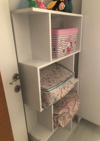 Pembe Pastel Çocuk Rafı - Görsel 5