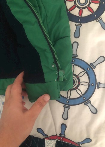 Yeşil Fermuarlı Erkek Çocuk Mont - Görsel 2