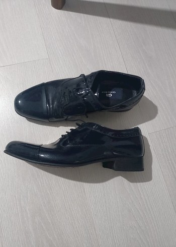 Erkek Lacivert Parlak Klasik Ofis Ayakkabısı - Görsel 2