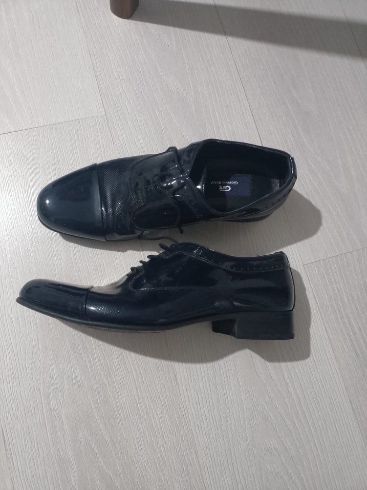 Erkek Lacivert Parlak Klasik Ofis Ayakkabısı - Görsel 2