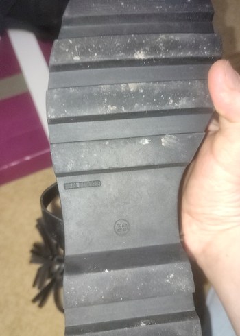 Siyah Süet Tokalı Gotik Kadın Botu - Görsel 3