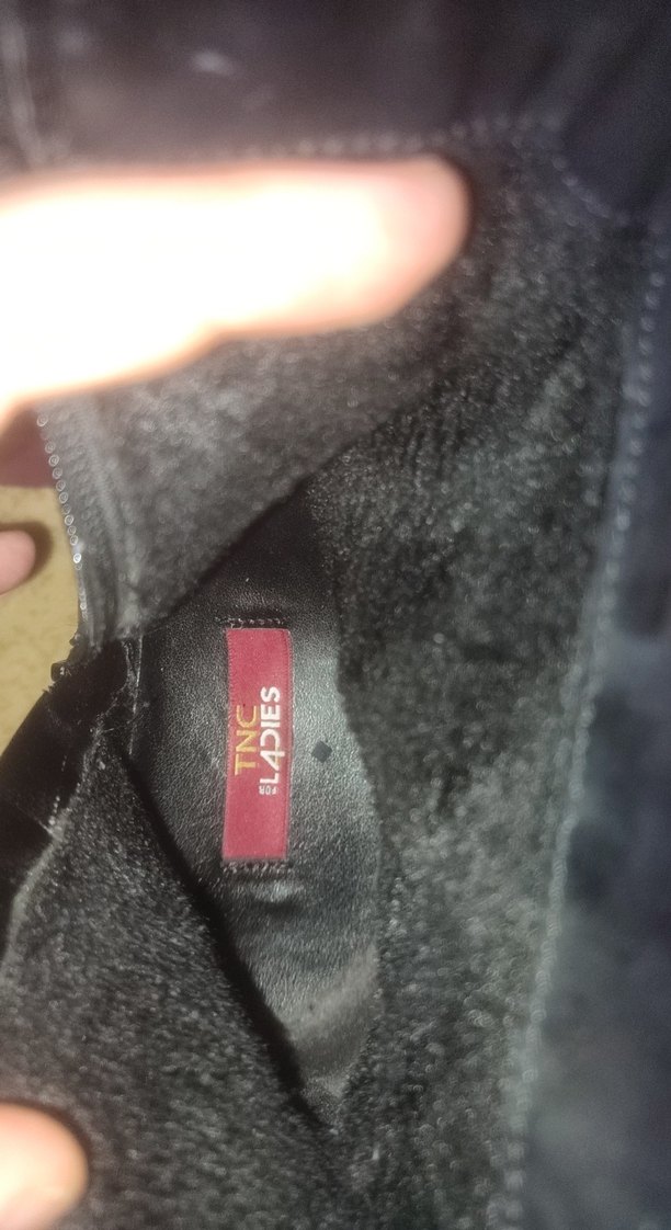 Siyah Süet Tokalı Gotik Kadın Botu - Görsel 5