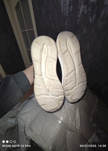 Siyah Gri Bağcıklı  erkek Spor Ayakkabı - Görsel 4