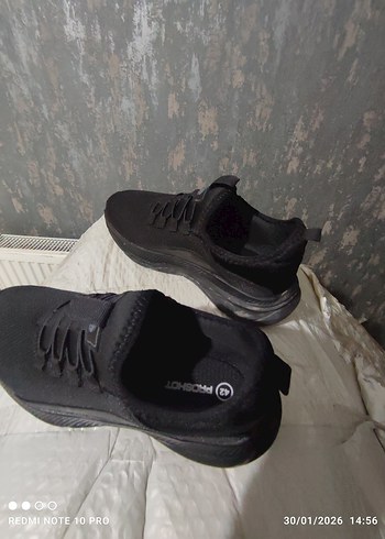 Siyah erkek Dolgu Spor Ayakkabı - Görsel 2