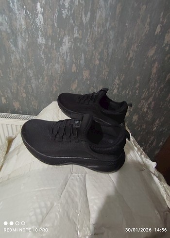 Siyah erkek Dolgu Spor Ayakkabı - Görsel 3