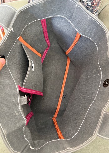 Gri Baskılı Kadın Omuz Çantası - Görsel 5