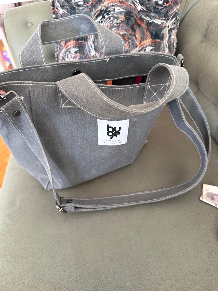 Gri Baskılı Kadın Omuz Çantası - Görsel 4