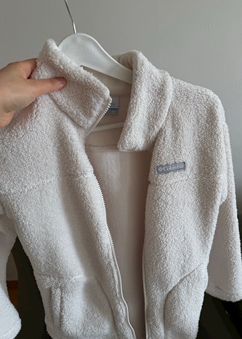 Colombia Beyaz Fermuarlı kadın Polar Sweatshirt - Görsel 5