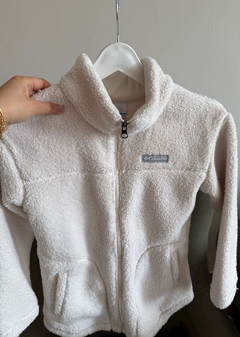 Colombia Beyaz Fermuarlı kadın Polar Sweatshirt - Görsel 3