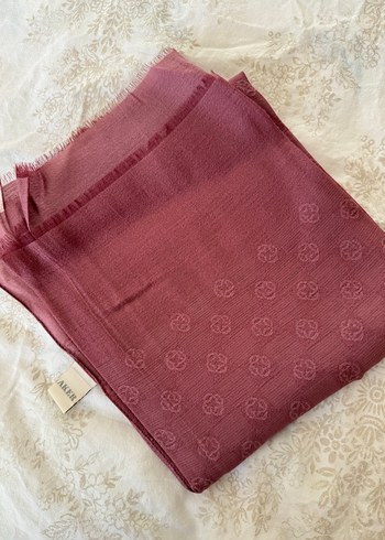 Bordo Kadın Saten Şal - Görsel 2