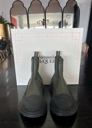Alexander McQueen Koyu Yesil Chunky Bot