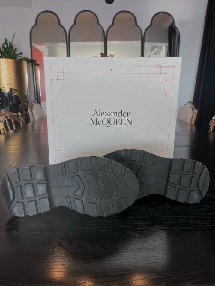 Alexander McQueen Koyu Yeşil Chunky Bot — görsel 5/6