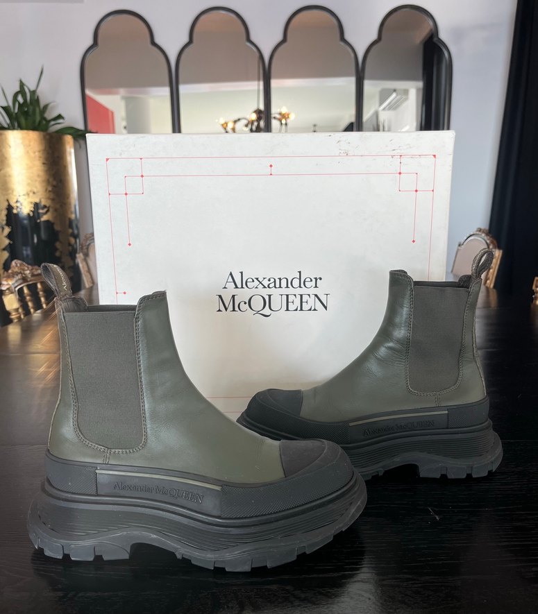 Alexander McQueen Koyu Yeşil Chunky Bot — görsel 2/6