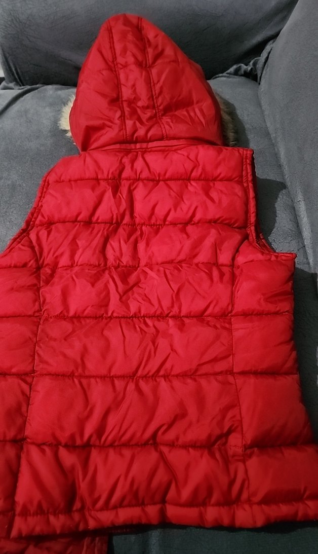 Düğmeli Kırmızı Kadın Yelek - Görsel 2