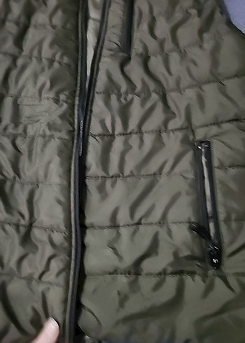 haki Fermuarlı Erkek Yelek - Görsel 2