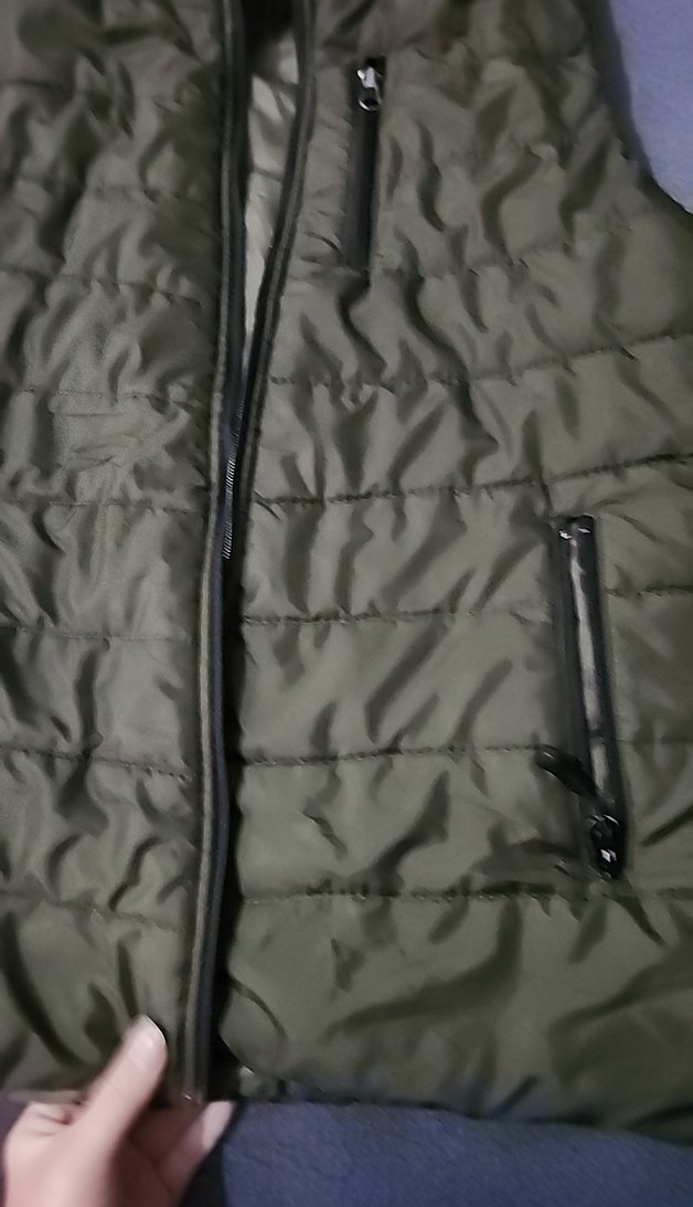 haki Fermuarlı Erkek Yelek - Görsel 2