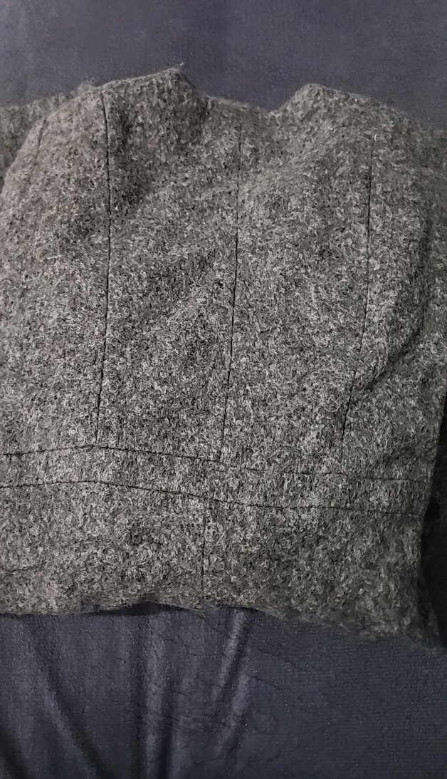 Gri Uzun Kadın Kaban - Görsel 3