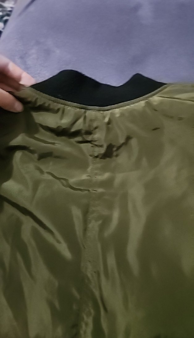 Kadın Haki Fermuarlı Sokak Stili Ceket - Görsel 3