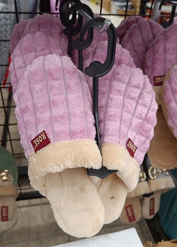 Kahverengi Nakışlı Kemerli Kadın Ev Terliği - Görsel 3