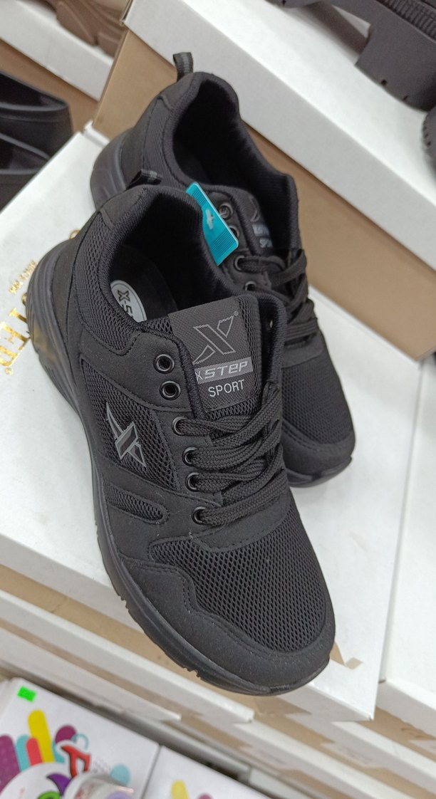 Gri Erkek Spor Ayakkabı Velcro Detaylı - Görsel 2