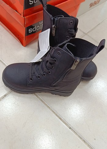 çocuk Siyah Yüksek Topuklu Lastik Bot - Görsel 3