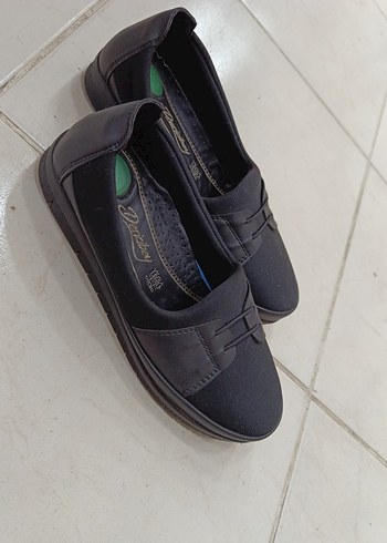 Siyah Dolgu Topuklu Günlük Kadın Ayakkabı - Görsel 2