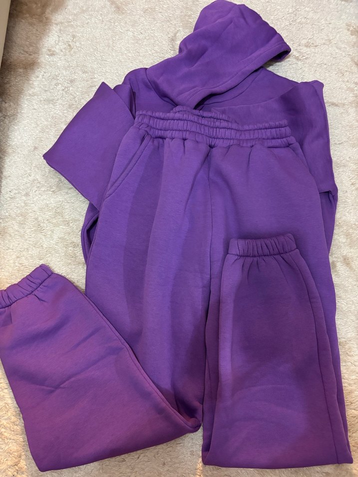 Mor Rahat Kesim Kadın Eşofman Altı - Görsel 2