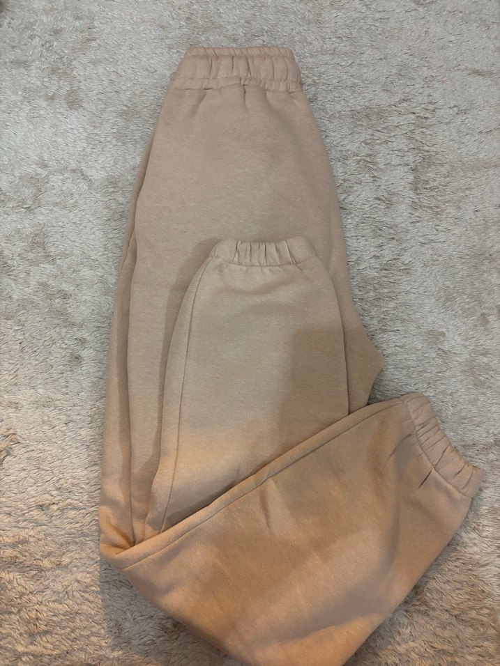 Bej Renk Rahat Kesim Kadın Eşofman Altı - Görsel 2