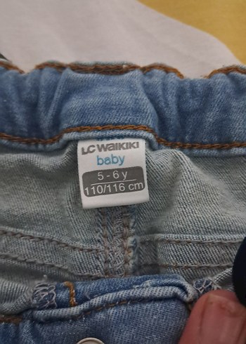 Erkek Çocuk Mavi Denim Bağcıklı Pantolon - Görsel 2