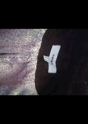 Düğmeli Uzun Mor Kaban - Görsel 4