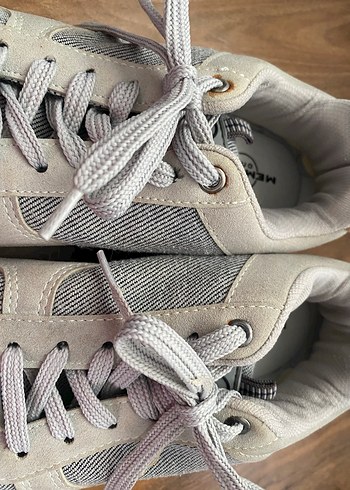 Gri Süet Bağcıklı Erkek spor ayakkabı - Görsel 5