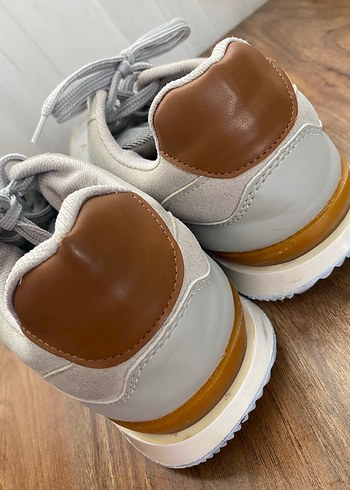 Gri Süet Bağcıklı Erkek spor ayakkabı - Görsel 7