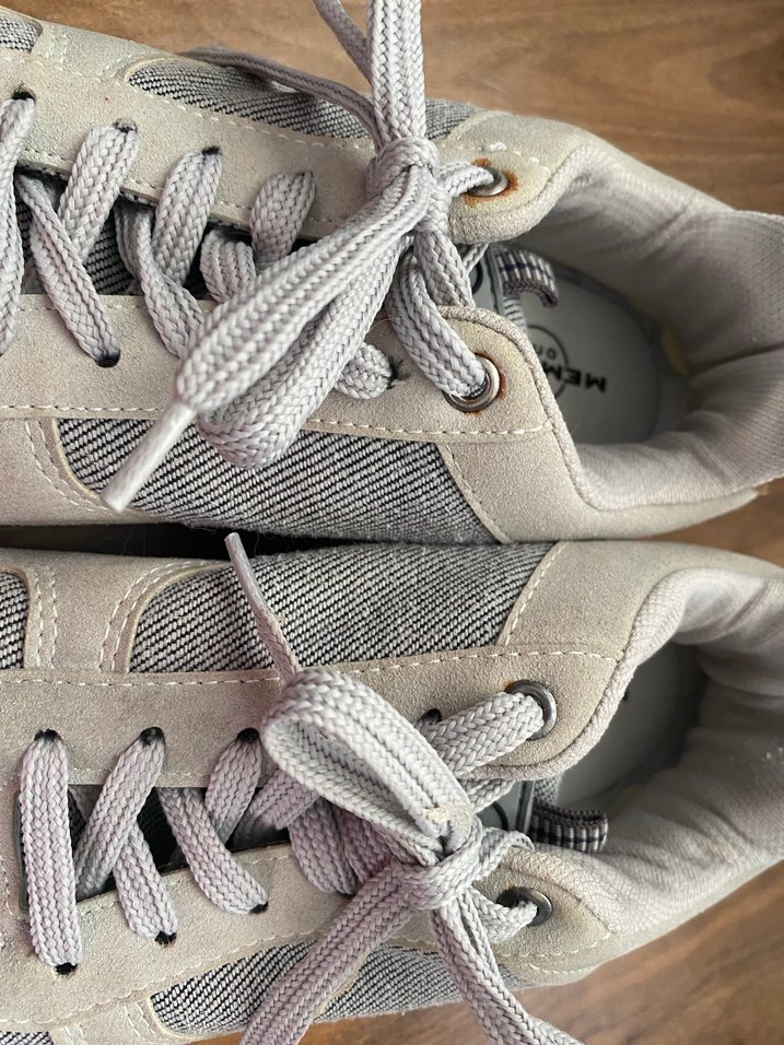 Gri Süet Bağcıklı Erkek spor ayakkabı - Görsel 5