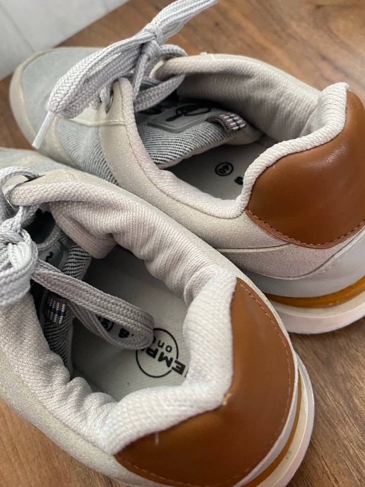 Gri Süet Bağcıklı Erkek spor ayakkabı - Görsel 4