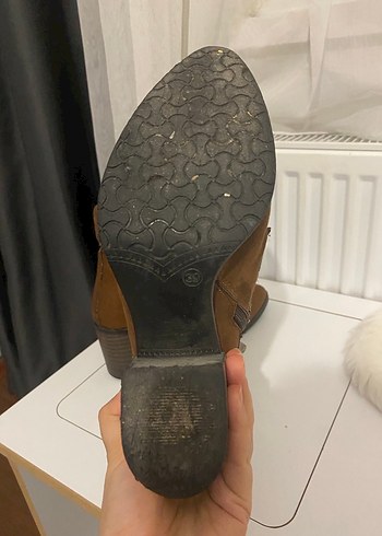 Kahverengi Süet Bağcıklı Kadın Bot - Görsel 5