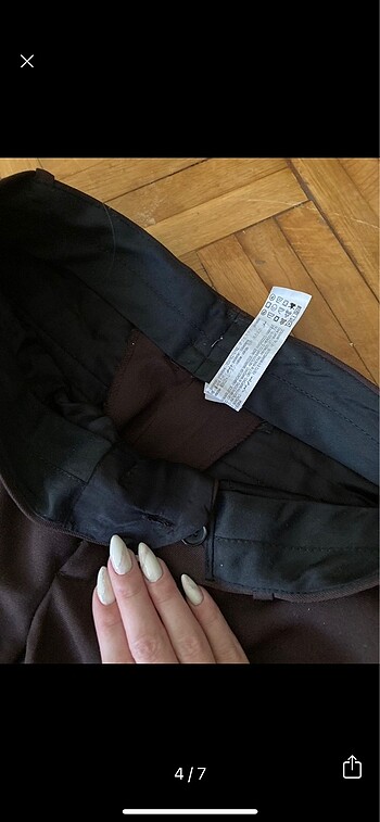 xs Beden kahverengi Renk Zara pantolon