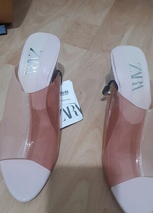 Zara Pembe vinil terlik - Görsel 4