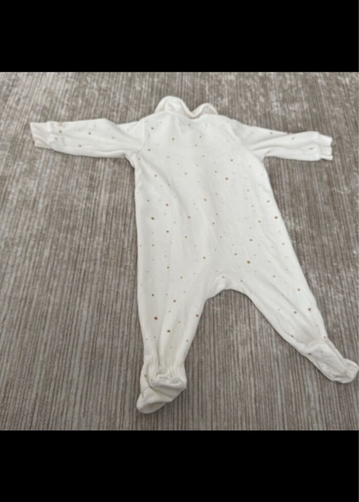 3-6 aylık Hm x Sophie La Girafe kadife tulum - Görsel 2