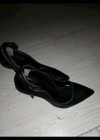 Siyah Bilek bantli Stiletto Topuklu Kadın Ayakkabı - Görsel 2