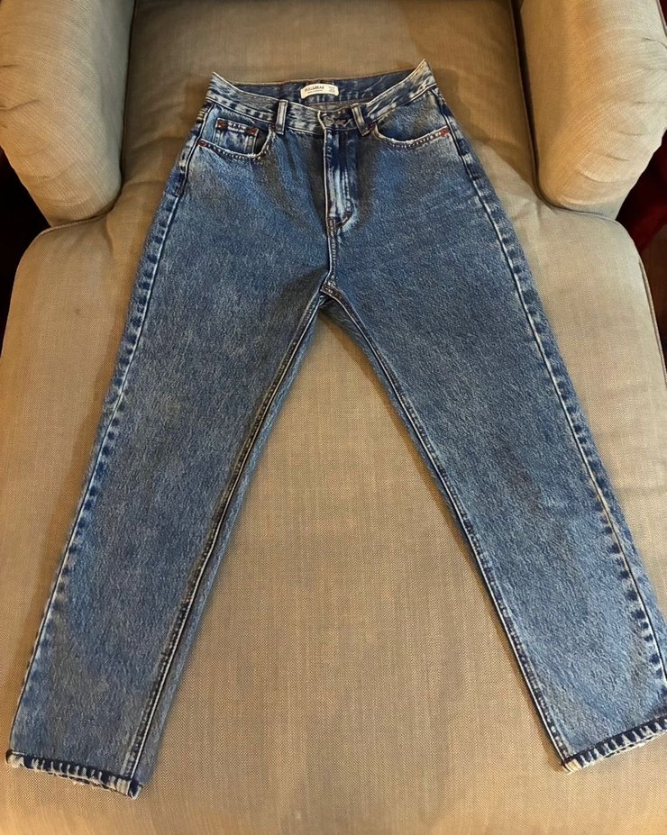 Pull&Bear Mom Fit Yüksek Bel Jean - Görsel 4