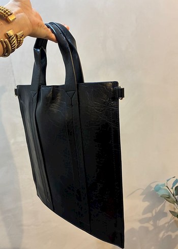 ZARA Deri Shopper Bag - Görsel 6