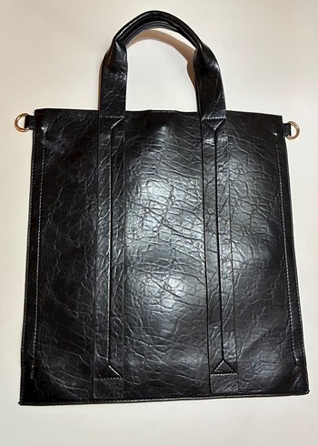 ZARA Deri Shopper Bag - Görsel 3