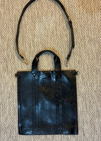 ZARA Deri Shopper Bag - Görsel 2
