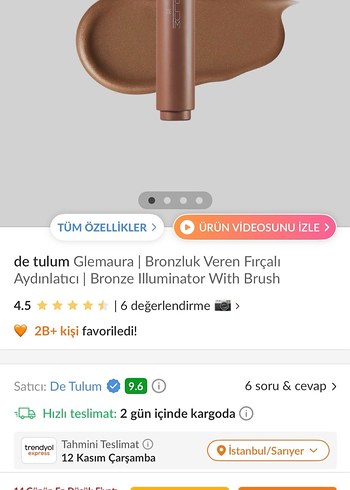 DE TULUM Bronzer Fırçalı Aydınlatıcı - Görsel 8