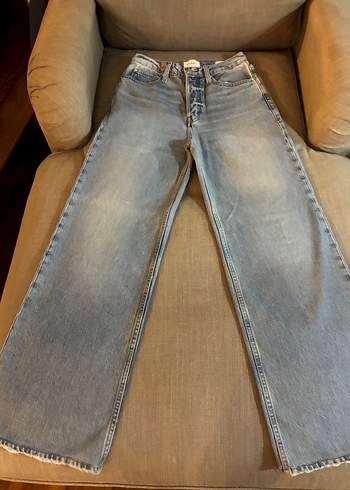 FRAME DENİM Mavi Wide Leg Jean - Görsel 4