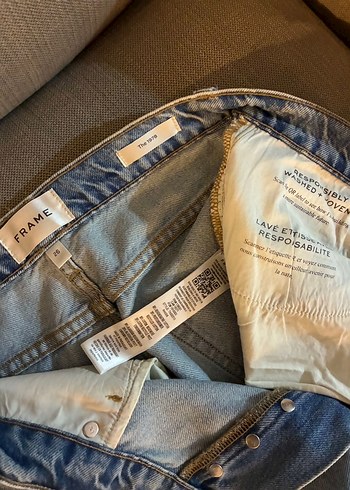 FRAME DENİM Mavi Wide Leg Jean - Görsel 7