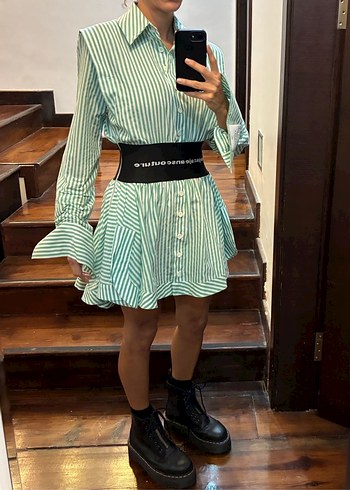 SAGAZA Marine Gömlek Elbise - Görsel 6