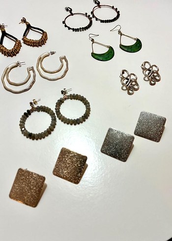 Küpe Seti - 11 adet küpeden oluşuyor - Görsel 2