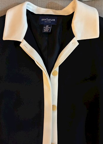 ANN TAYLOR krep ceket bluz takım - Görsel 6